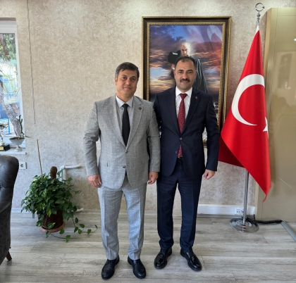 BAŞKANIMIZ ERKAN KARA, GENÇLİK HİZMETLERİ VE SPOR İL MÜDÜRÜ YUNUS ÖZTÜRK'Ü ZİYARET ETTİ. 