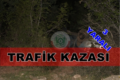 TRAFİK KAZASI 3 YARALI