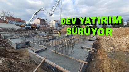 SPOR SALONUNUN TEMELİ ATILDI.