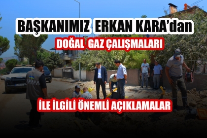 DEMİRCİ’DEKİ DOĞAL GAZ ÇALIŞMALARINDA SON DURUM