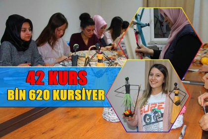 42 KURS, BİN 620 KURSİYER