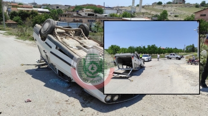 DEMİRCİ'DE TRAFİK KAZASI