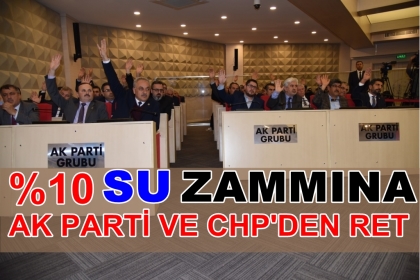 YÜZDE 10 SU ZAMMINA, AK PARTİ VE CHP'DEN RET