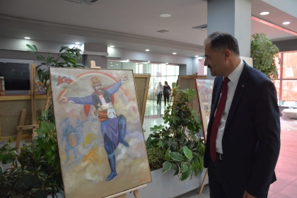HEMŞERİMİZ RESSAM İSMAİL ÇEŞMECİ MANİSA’DA SERGİ AÇTI