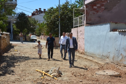 BAŞKANIMIZ ERKAN KARA DOĞAL GAZ VE ÜSTYAPI ÇALIŞMALARINI YERİNDE İNCELEDİ. 