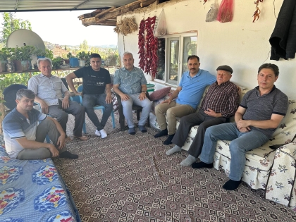 BAŞKANIMIZ ERKAN KARA, ŞEHİT ORMANCI ŞAHİN DÖNERTAŞ’IN AİLESİNİ ZİYARET ETTİ