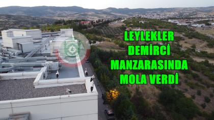  GÖÇ YOLUNDAKİ LEYLEKLER DEMİRCİ'DE MOLA VERDİ