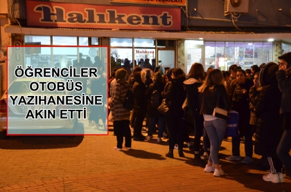 OTOBÜS YAZIHANESİNDE YOĞUNLUK