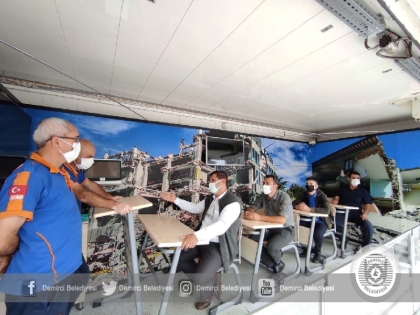 AFET SİMÜLASYON TIRI DEMİRCİ'Yİ BİLGİLENDİRDİ
