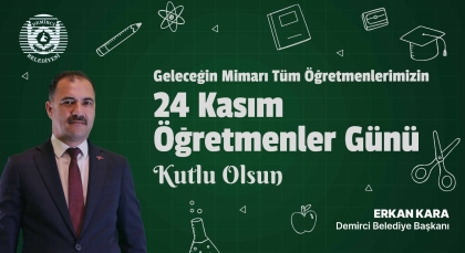 BAŞKANIMIZ ERKAN KARA, 24 KASIM ÖĞRETMENLER GÜNÜ KUTLU OLSUN.