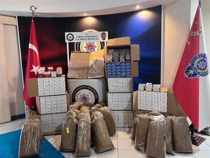 DEMİRCİ EMNİYETİNDEN KAÇAK TÜTÜN OPERASYONU