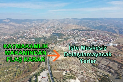 CADDE VE MEYDANLARDA MASKE TAKMA ZORUNLULUĞU GETİRİLDİ