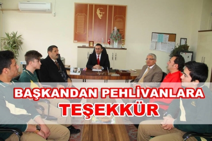 BAŞKAN SELÇUK'TAN, PEHLİVANLARA TEŞEKKÜR