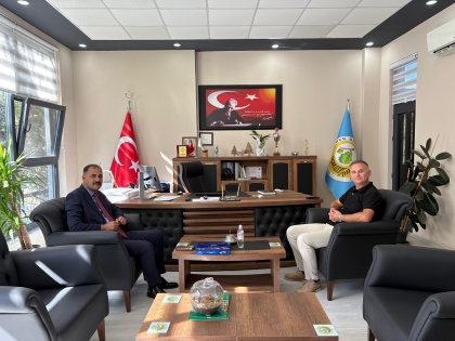 BAŞKANIMIZ ERKAN KARA’DAN GÖREVE YENİ BAŞLAYAN KURUM MÜDÜRLERİNE ZİYARET