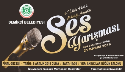 TÜRK HALK MÜZİĞİ 4'ÜNCÜ AMATÖR SES YARIŞMASI