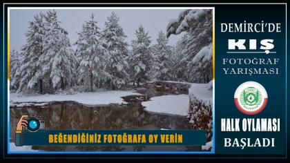 DEMİRCİ'DE KIŞ FOTOĞRAF YARIŞMASINDA OY VERME İŞLEMİ BAŞLADI