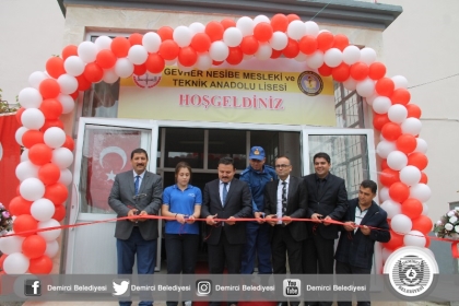 GEVHER NESİBE MESLEKİ VE TEKNİK ANADOLU LİSESİ YENİ BİNASINDA