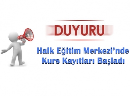 7 YENİ KURS İÇİN KAYITLAR 31 EKİM'DE BİTİYOR