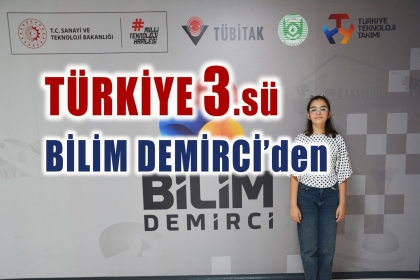 BİLİM DEMİRCİ’DEN TÜRKİYE DERECESİ